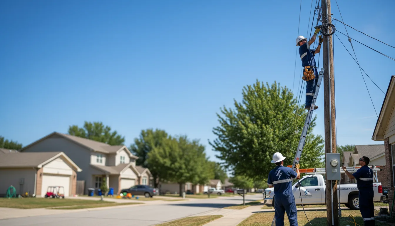 Residential electrician providing installation services in Teaberry, KY